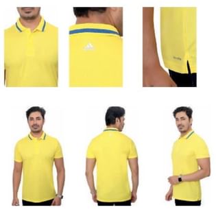 Adidas Smart Fit Yellow Polo Tee