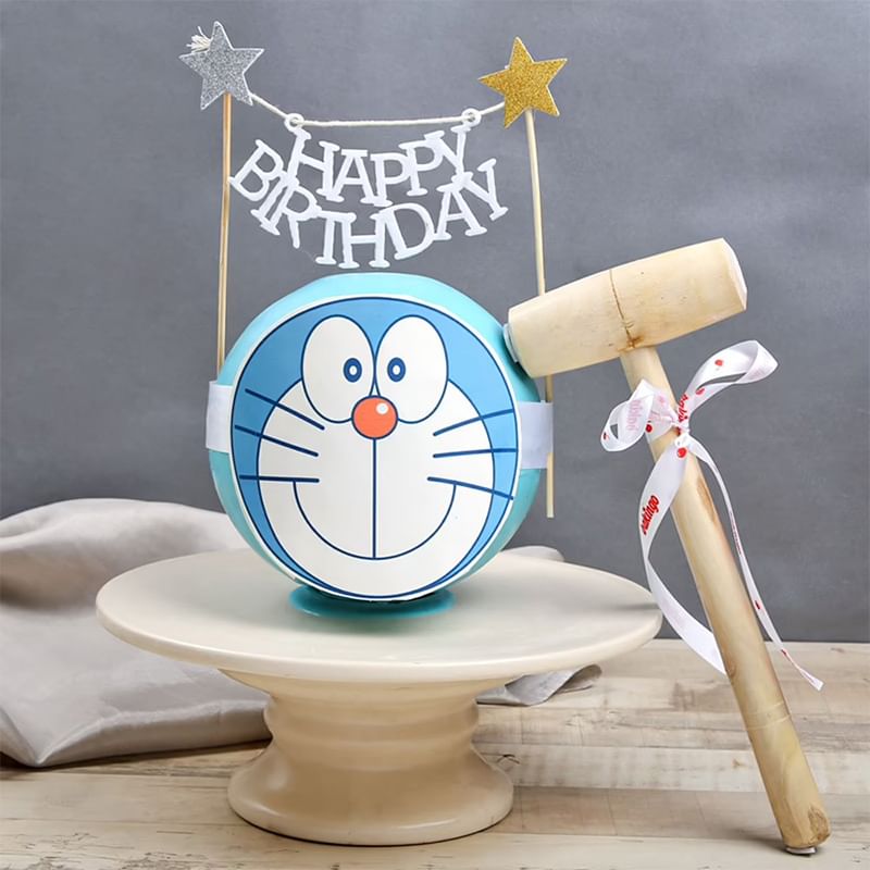 Playful Doraemon Pinata Cake