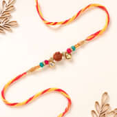 Sacred Rudraksha Beads Rakhi