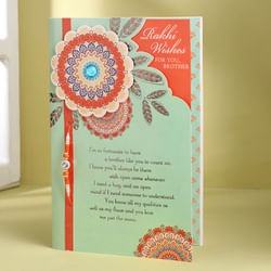 Single stud Rakhi N card