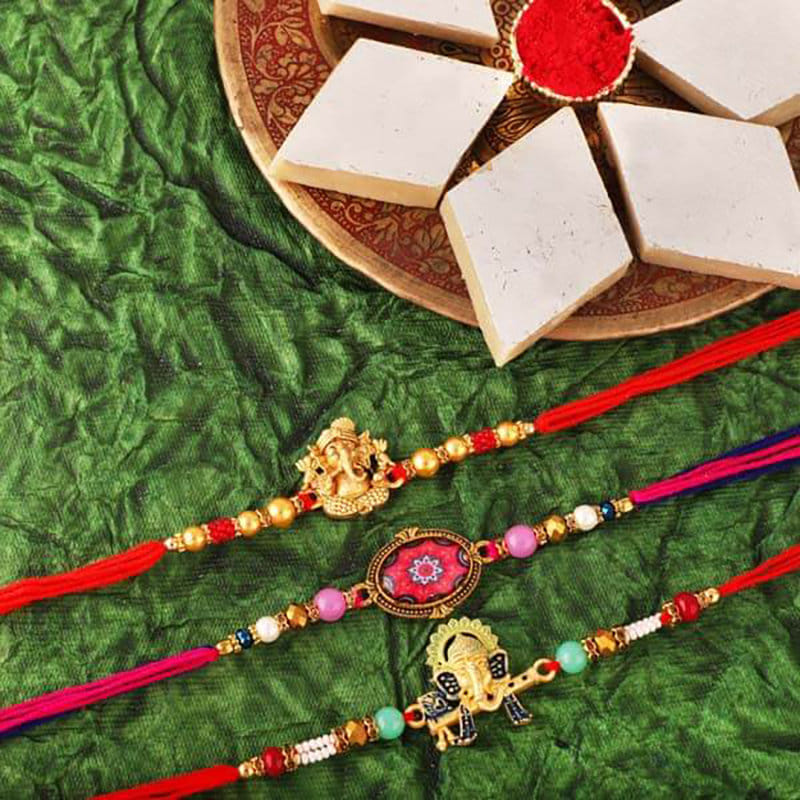 Rakhi with Sweets to Canada | Rakhi Sweets Online in Canada | FlowerAura