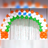 Independence Day Balloon Arch