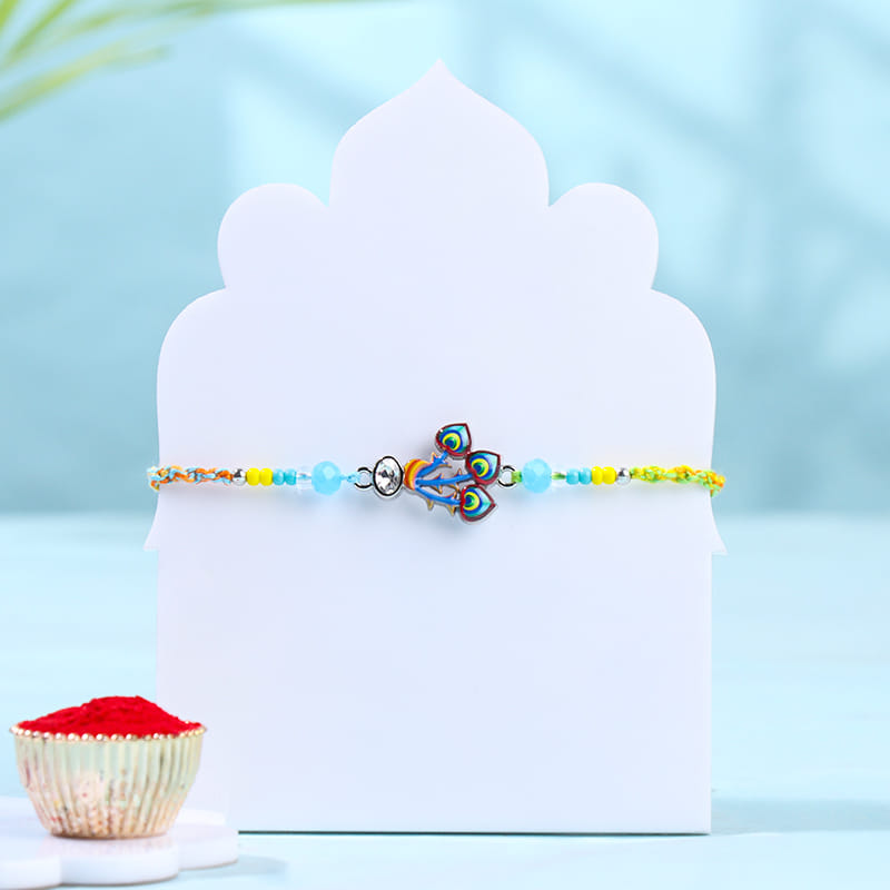 Mor Pankh Rakhi With Chocolates