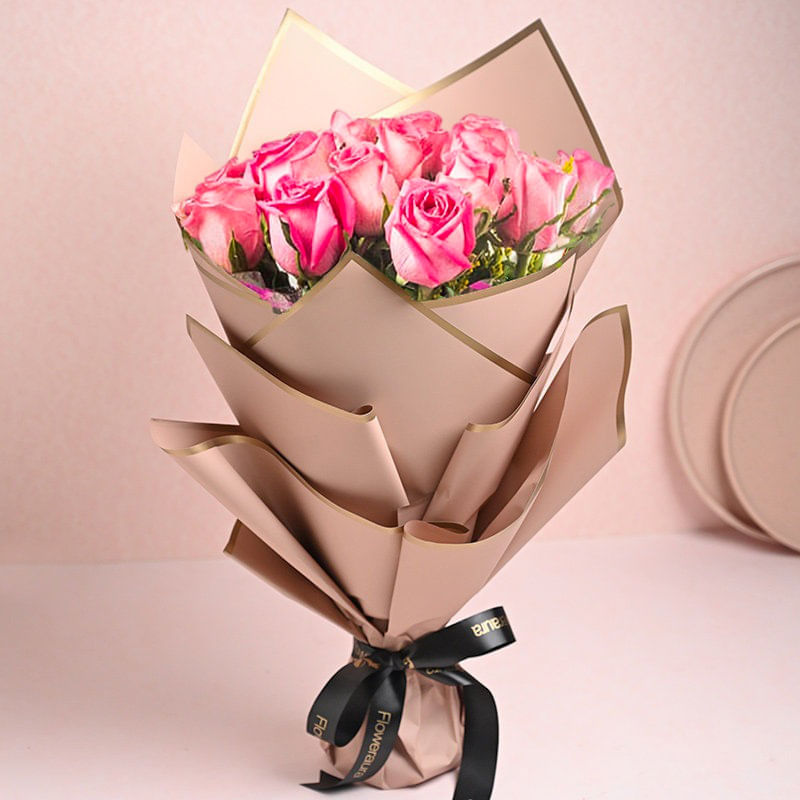 20 Pink Roses Bouquet