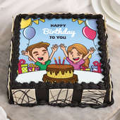 Happy Birthday Poster Cake