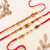 Divine Beaded Rakhi Trio-Netherland