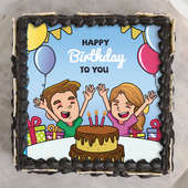 Order Happy Birthday Poster Cake Online