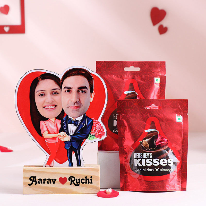 Personalised Caricature N Sweet Kisses