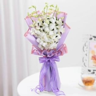6 White Orchid Grace