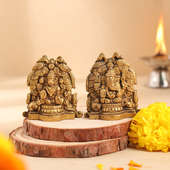 Laxmi Ganesha Brass Idols for Diwali