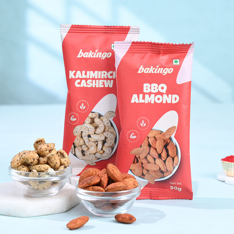 Designer Evil Eye Rakhi With Almonds N Cashews