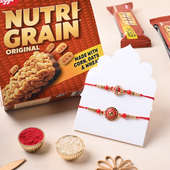Set of 2 Designer Rakhi With Nutri Grain