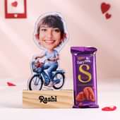 Personalised Cute Girl Caricature N Treats