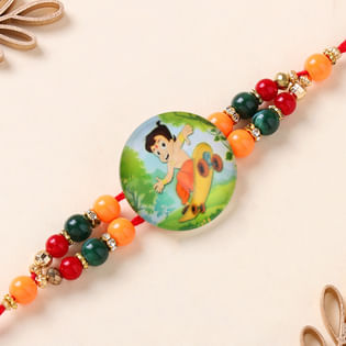 Chhota Bheem Rakhi With Vibrant Beads