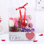 Teddy N Floral Love Gift Box