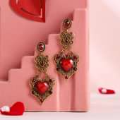 Crimson Antique Earrings