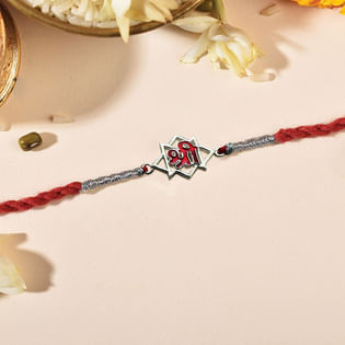 925 Sterling Silver Shree Blessings Rakhi