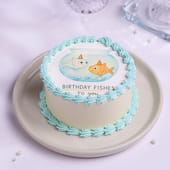 Birthday Fishes To You Bento Cake