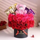 Ultimate Luxury Rose, Teddy n Chocolate Hamper MKTPLC