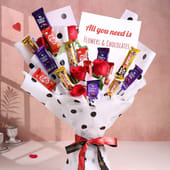 All-in-One Chocolate n Rose Celebration Wrap MKTPLC