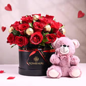 Roses Love With A Teddy Hug MKTPLC