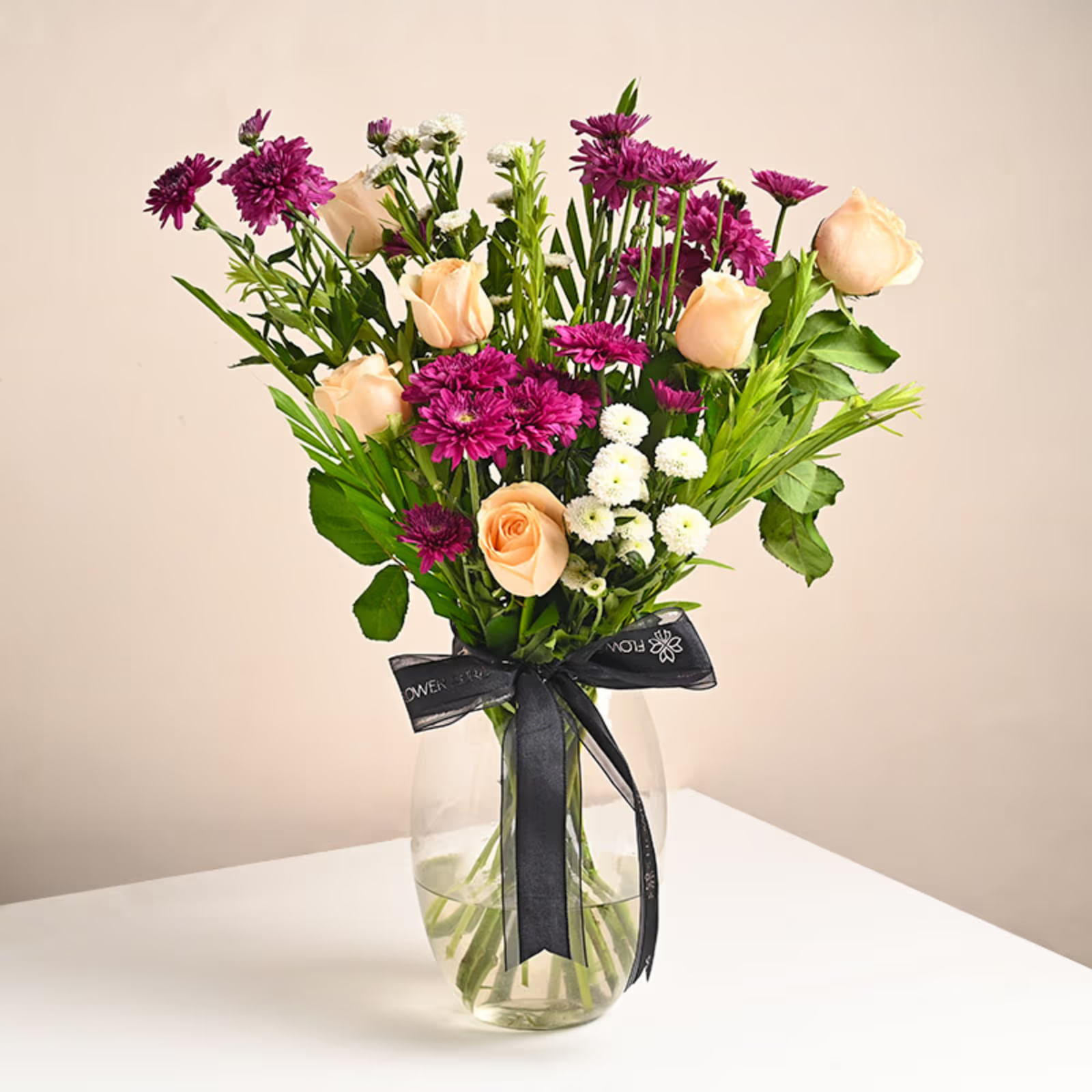 Glassy Peach And Purple Flowerings - MKTPLC