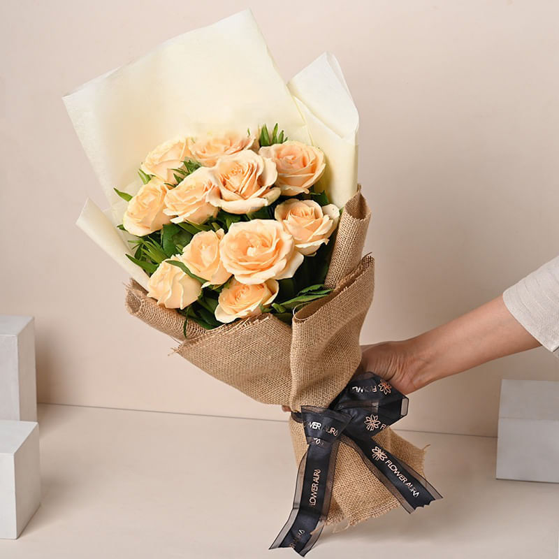 Peach Rose Birthday Perfection