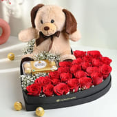 Grand Romance Roses, Ferrero n Teddy Box MKTPLC