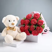 Radiant Beauty And Teddy Bear Duo MKTPLC