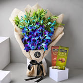 Blue Orchid Charm with Cadbury Temptations MKTPLC