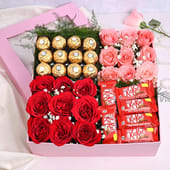 Box Full Of Chocolates N Roses MKTPLC