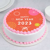 New Year Poster Cake