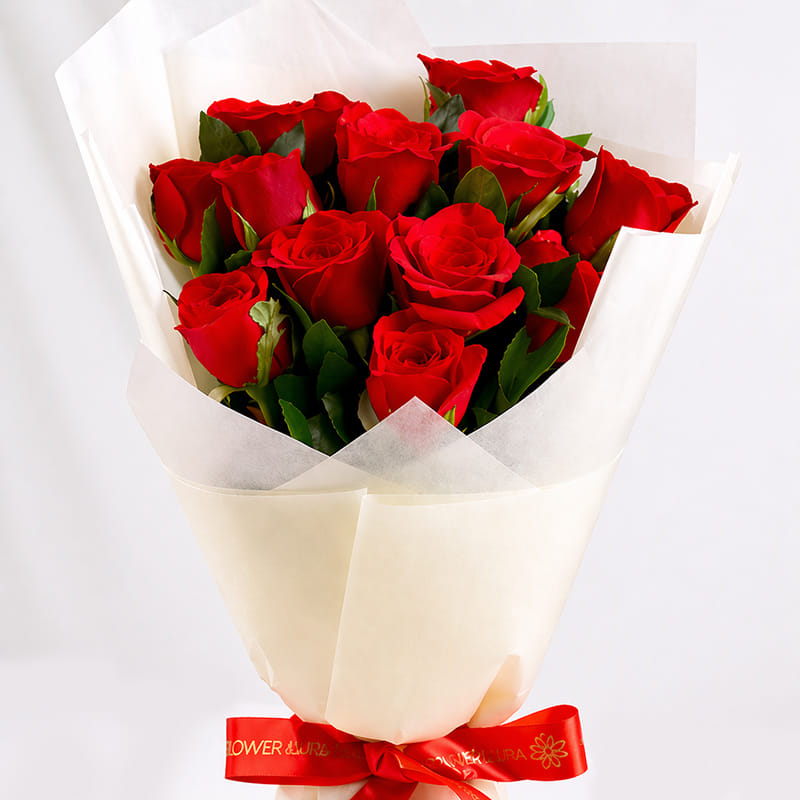Blaze Red Velvet Roses