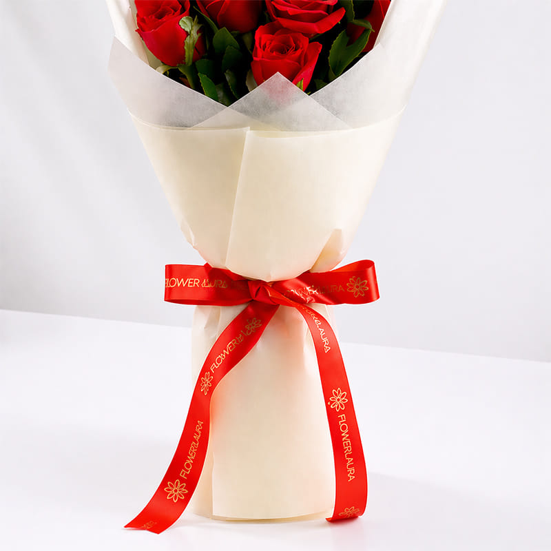 Blaze Red Velvet Roses