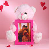 Photo Frame & Teddy Bear for Valentine Days
