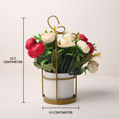 Artificial Rose Bouquet in Pot