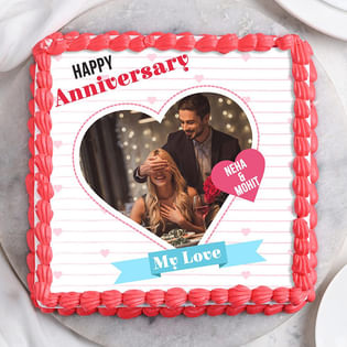 Anniversary Photo Cake