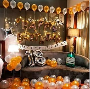 Classy Birthday Balloon Decor: Balloon Dececoration