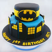 Batman Theme Fondant Cake 