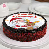 Xmas Special Magic Poster Cake - Side View