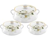Nayasa Plastic Lorenzo Casserole Set Of 3
