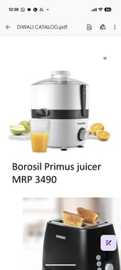 Borosil Juicer