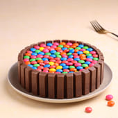 Send Kitkat Gems Choco Cake With Online Delivery