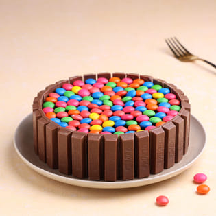 Send Kitkat Gems Choco Cake With Online Delivery