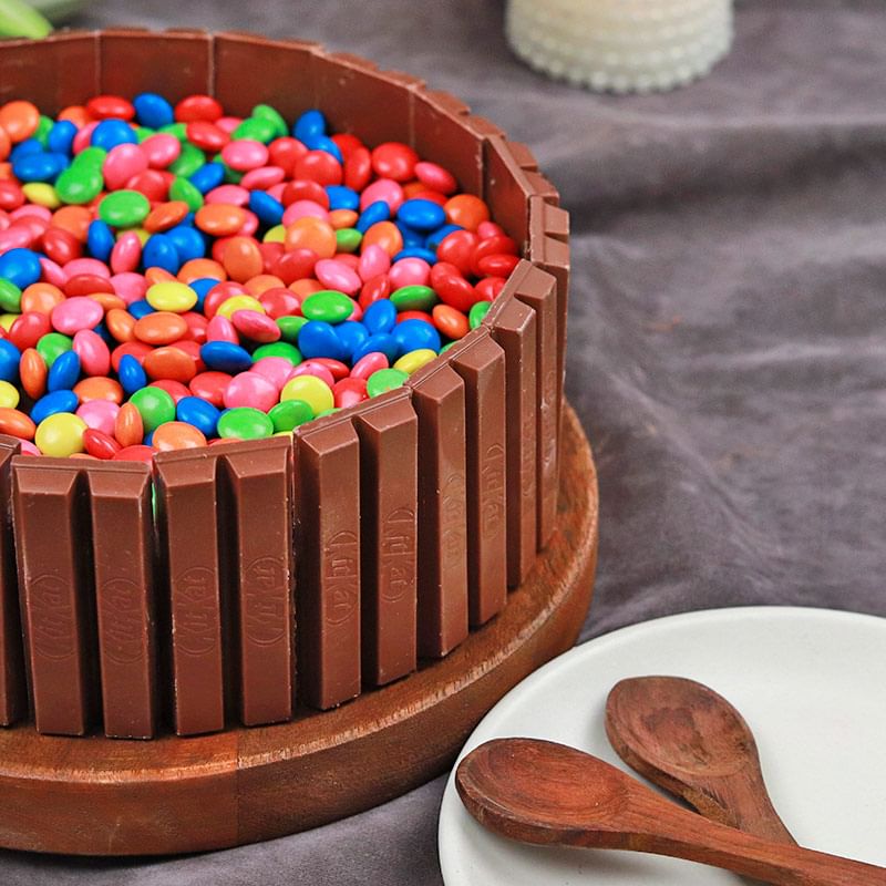 Send Online Kitkat Gems Cake 