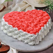 Heart Shaped Anniversary Cake-B