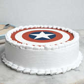 Captain America - Birthday Cake For Kid Boy