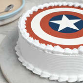 Captain America - Happy Birthday Cake For Kid