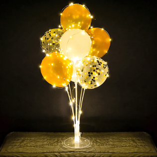 Glowy Confetti Balloon Bouquet