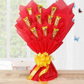 Chocolate star bouquet - A bouquet of 10 Five Star Chocolates
